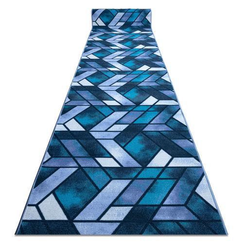 110x380 Cm Tapis De Couloir Antidérapant Romby Diamants Bleu Marine... on Productcaster.