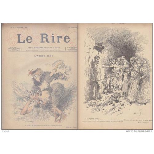 Le Rire Janvier 1895 Affaire Dreyfus Caricatures Heidbrinck Et Kike... on Productcaster.