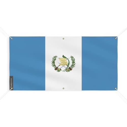 Bannière Drapeau du Guatemala 6 Oeillets 100x200cm en polyester on Productcaster.