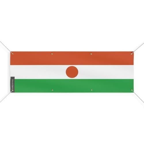 Bannière Drapeau du Niger 8 Oeillets 90x270 cm on Productcaster.