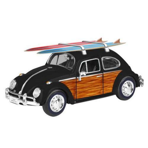 Volkswagen Coccinelle Noire Et Marron Avec Surfs 1/24 Motormax on Productcaster.