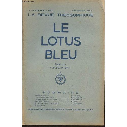 Le Lotus Bleu, La Revue Théosophique- Live Année, N°7- Octobre 1949... on Productcaster.