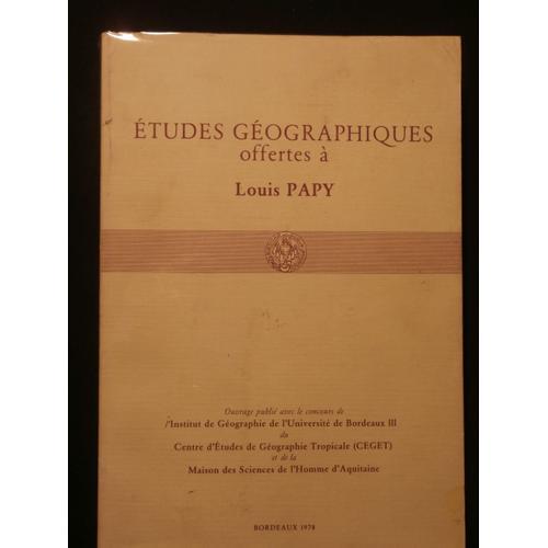 Etudes Géographiques Offertes À Louis Pappy on Productcaster.