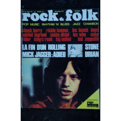 Rock & Folk 031 Aout 1969 Hommage Jones Brian Rolling Stones Mick J... on Productcaster.