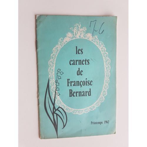 Les Carnets De Francoise Bernard Printemps 1962 Madame Allemande Ch... on Productcaster.