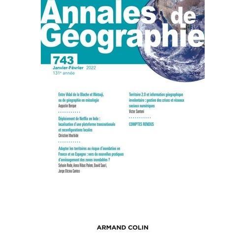 Annales De Géographie - N° 743 1/2022 on Productcaster.