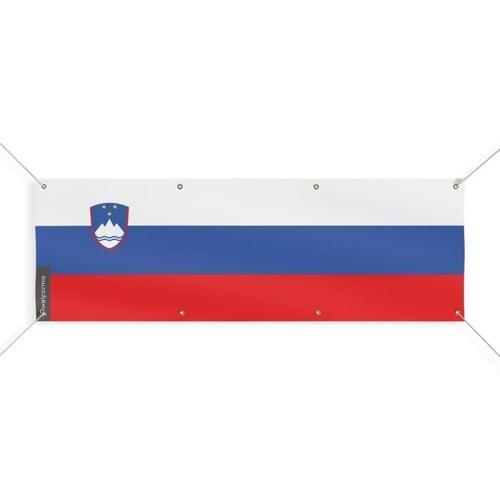 Bannière Drapeau De La Slovénie 8 Oeillets 170x510 Cm on Productcaster.