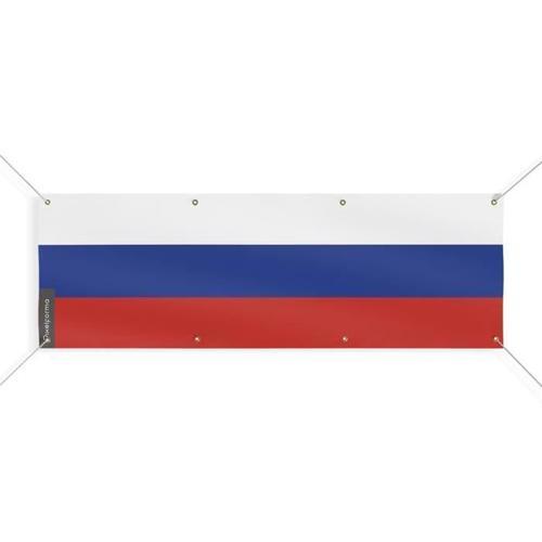 Bannière Drapeau De La Russie 8 Oeillets 150x450 Cm on Productcaster.