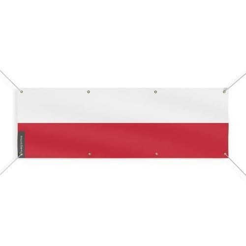 Bannière Drapeau de la Pologne 8 Oeillets 200x600 cm on Productcaster.