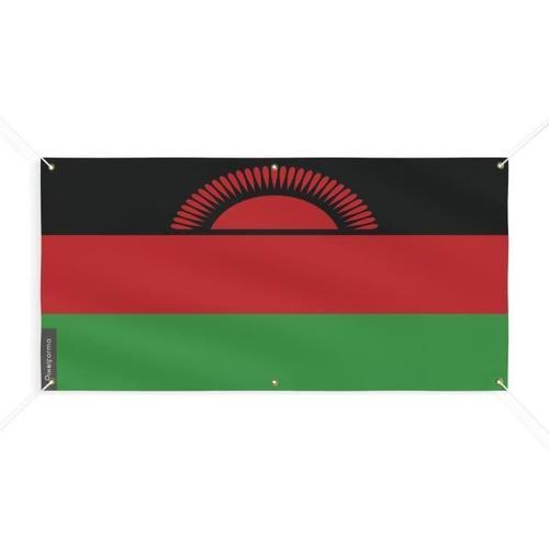 Bannière Drapeau Du Malawi 6 Oeillets 120x240cm En Polyester on Productcaster.