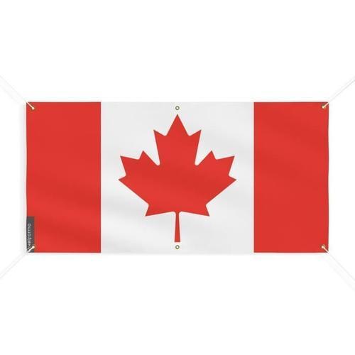 Bannière Drapeau du Canada 6 Oeillets 110x220cm en polyester on Productcaster.