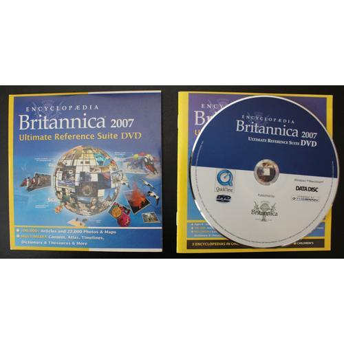 Encyclopædia Britannica 2007 Ultimate Reference Suite Dvd Pour Pc O... on Productcaster.