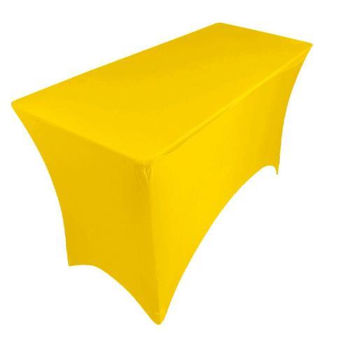 Nappe Table Rectangulaire Spandex 6ft Jaune on Productcaster.