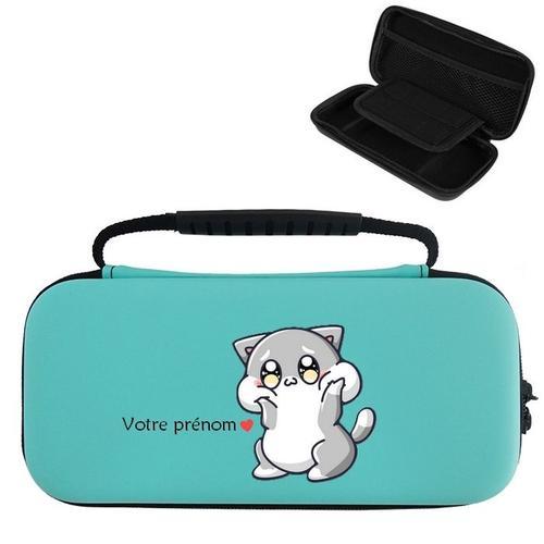 Etui Pochette Switch Lite Bleu + Verre Chat Kawaii on Productcaster.