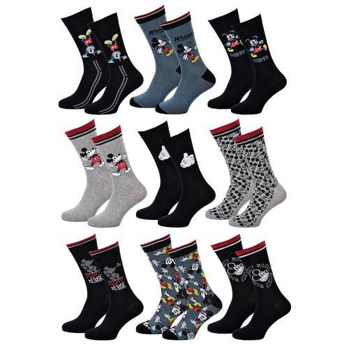 Chaussettes Pack Cadeaux Homme Mickey Pack 9 Paires Mick24 on Productcaster.