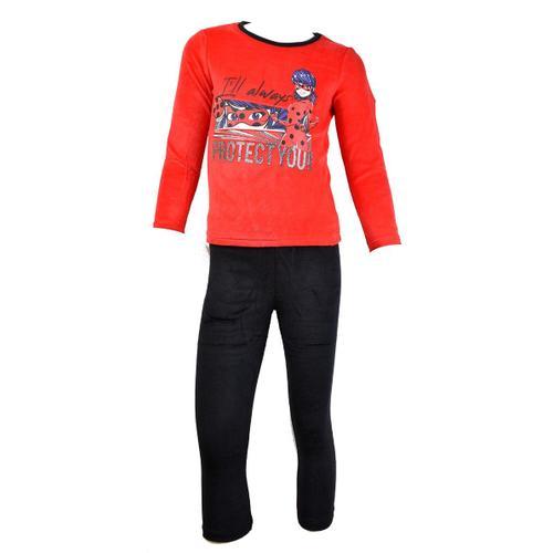 Pyjama Fille Miraculous En Coton Miraculous Hs2010 Rouge Polaire on Productcaster.