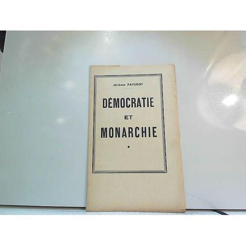 Démocratie Et Monarchie on Productcaster.