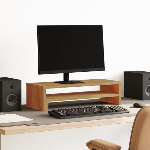 vidaXL Support de moniteur chêne artisanal 54x22x15 cm bois ingénie... on Productcaster.