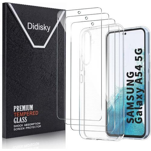 Didisky Coque Pour Samsung Galaxy A54 5g + Lot De 3 Verre Trempe, S... on Productcaster.