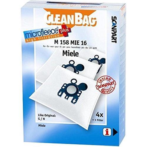 CleanBag M 158 MIE 16 Pack de 4 sacs pour aspirateur on Productcaster.