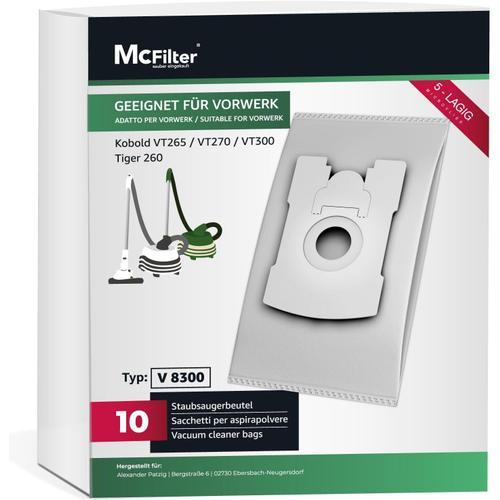 Lot de 10 sacs d'aspirateur pour aspirateur Vorwerk Kobold VT265,VT... on Productcaster.