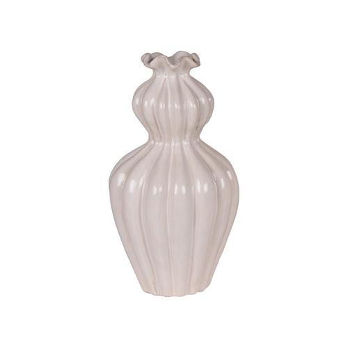 Vase Collerette beige 11,5x21 cm on Productcaster.