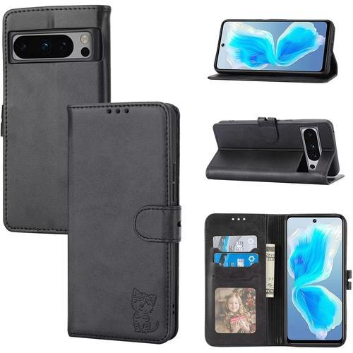 Compatible Avec Coque Google Pixel 8 Pro En Cuir Portefeuille Etui ... on Productcaster.