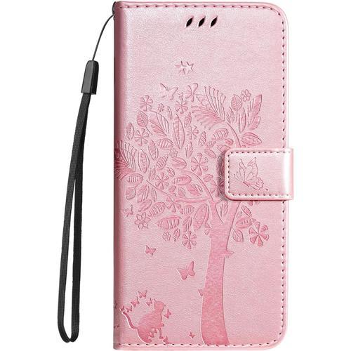 Coque Pour Xiaomi Poco M3 - Chatte Arbre Cuir Pu Étui Portefeuille ... on Productcaster.