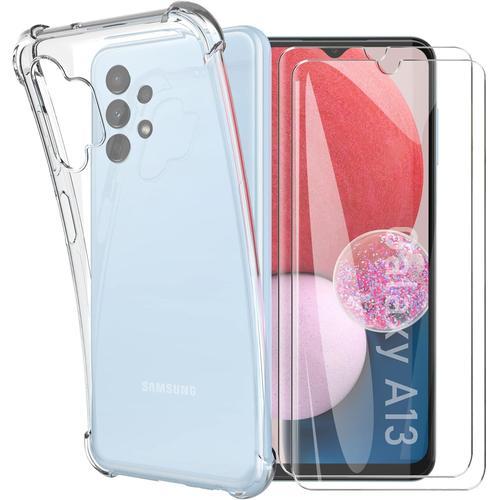 Coque Pour Samsung Galaxy A13 4g (Pas Pour 5g) Transparente + 2 × V... on Productcaster.