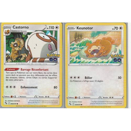 2 Cartes Pokemon - Castorno 060/078 + Keunotor 059/078 - Eb10,5 - P... on Productcaster.