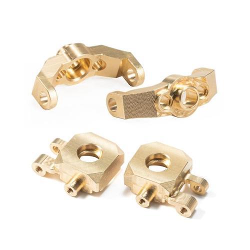 4pcs Brass Steering Blocks Caster Blocks 9733 9737 For Trx4m 1/18 R... on Productcaster.