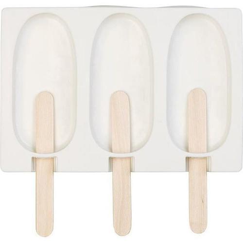 Moule En Silicone 80 Ml Et 24 Bâtonnets - Pour 3 Glaces on Productcaster.