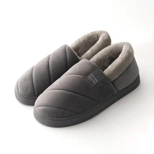 Pantoufles En Fourrure Pour Hommes Et Femmes",Chaussures De Sol Con... on Productcaster.