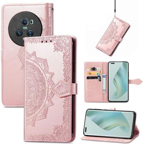 Coque Pour Honor Magic5 Pro, Portefeuille Étui Housse En Cuir À Rab... on Productcaster.