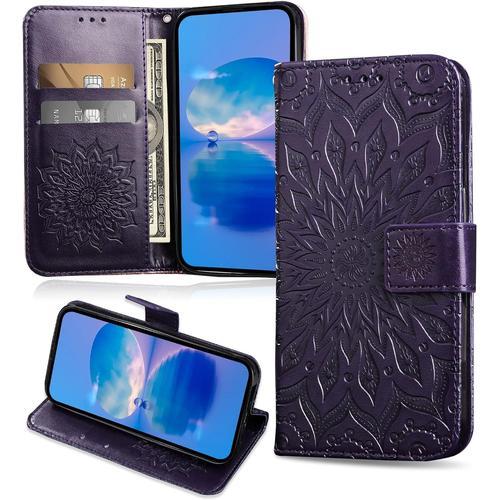 Coque Pour Galaxy A71 4g, Protection Etui En Pu Cuir Portefeuille, ... on Productcaster.