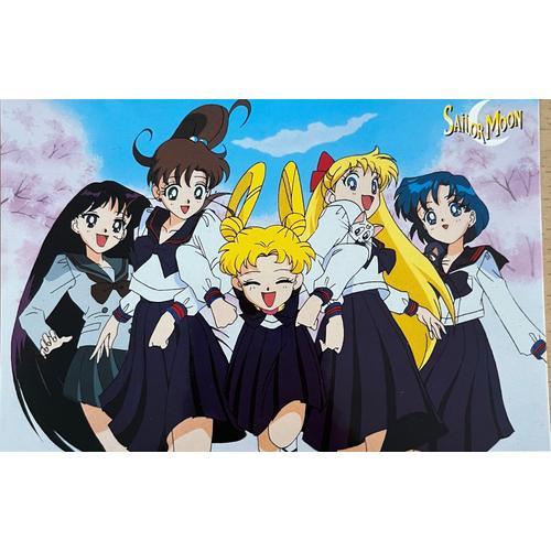 Sailor Moon - Five Girls - 10x15cm - Carte Postale on Productcaster.