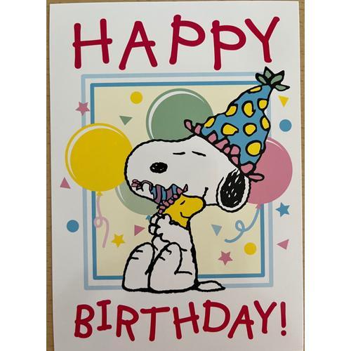 Peanuts - Snoopy - Joyeux Anniversaire - 10x15cm - Carte Postale on Productcaster.