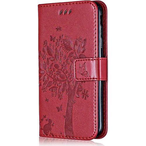 Coque Pour Galaxy J6 2018, Etui En Cuir Pu Portefeuille, Antichoc F... on Productcaster.