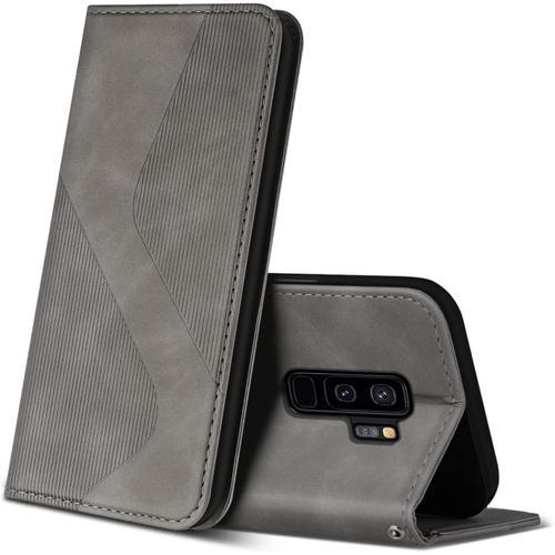 Coque Pour Samsung Galaxy S9 Plus, Premium Étui Housse En Cuir De P... on Productcaster.