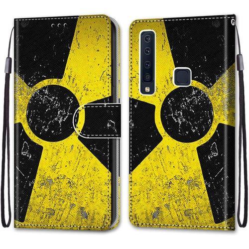 Coque Pour Samsung A9s Portefeuille Etui À Rabat En Pu Cuir Avec Mo... on Productcaster.