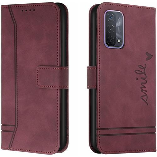 Coque Pour Oppo A74 5g / Oppo A93 5g, Etui Cuir Avec Magnetique, Fl... on Productcaster.