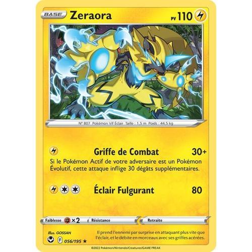 Carte Pokemon - Zeraora - 056/195 - Rare - Eb12 Tempête Argentée - on Productcaster.