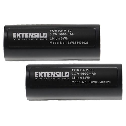 EXTENSILO 2x Batteries remplacement pour Fujifilm NP-80 pour appare... on Productcaster.