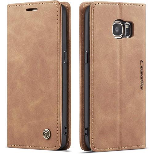 Coque Compatible Avec Samsung Galaxy S7,Etui En Cuir Flip Housse Po... on Productcaster.