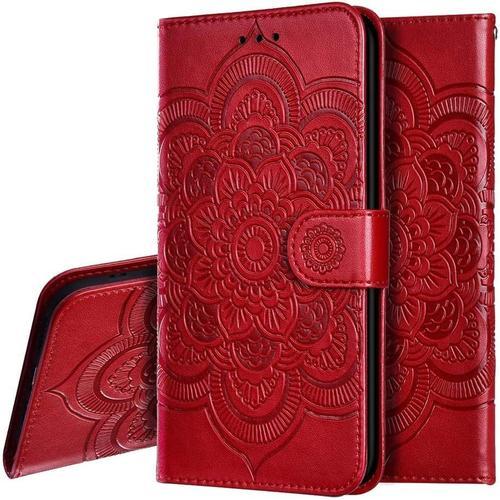 Flip Case Pour Oppo Realme C11 Mandala Embossed Étui Cuir Porte-Car... on Productcaster.