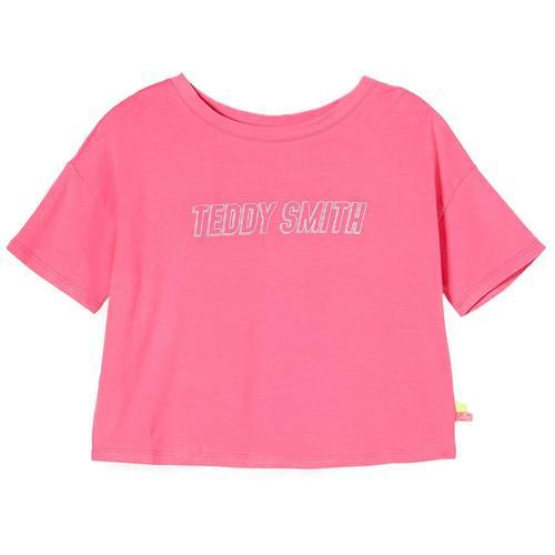 T-Shirt Rose Fluo Fille Teddy Smith Talm on Productcaster.