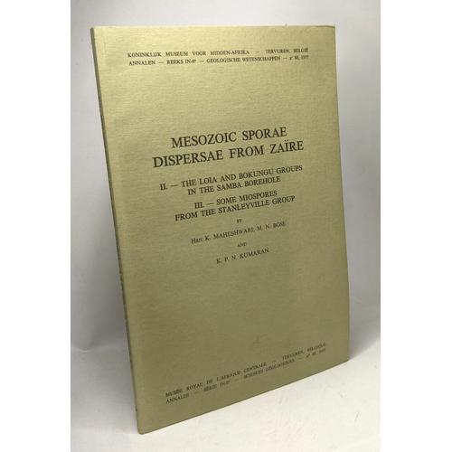 Mesozoic Sporae Dispersae From Zaïre - Ii. The Loia And Bokungu Gro... on Productcaster.