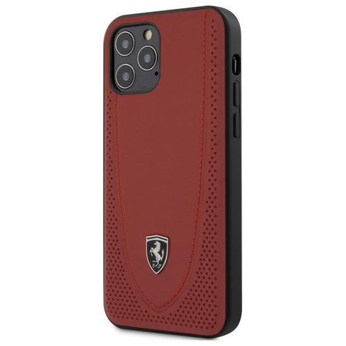 Coque Ferrari Cuir Rouge Microperforé Iphone 12 / 12 Pro on Productcaster.