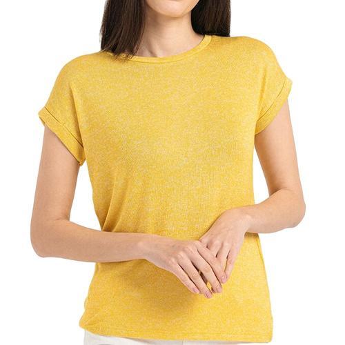 T-Shirt Jaune Femme Vero Moda Brianna on Productcaster.