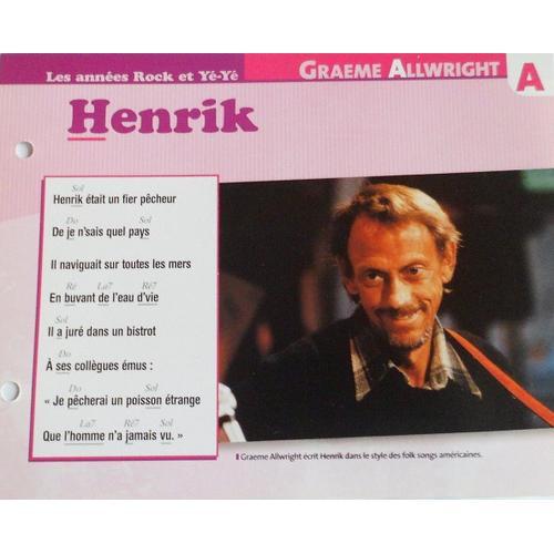 Fiche Chanson Henrik Graeme Allwright on Productcaster.